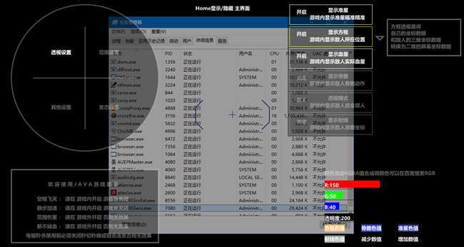 CF端游JAVA高端透视绘制辅助